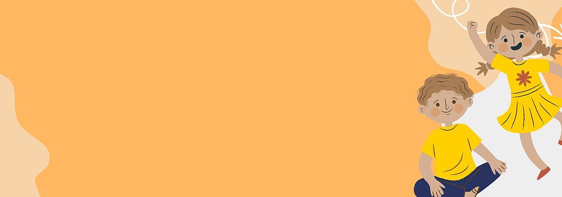 Banner mit Kindern
